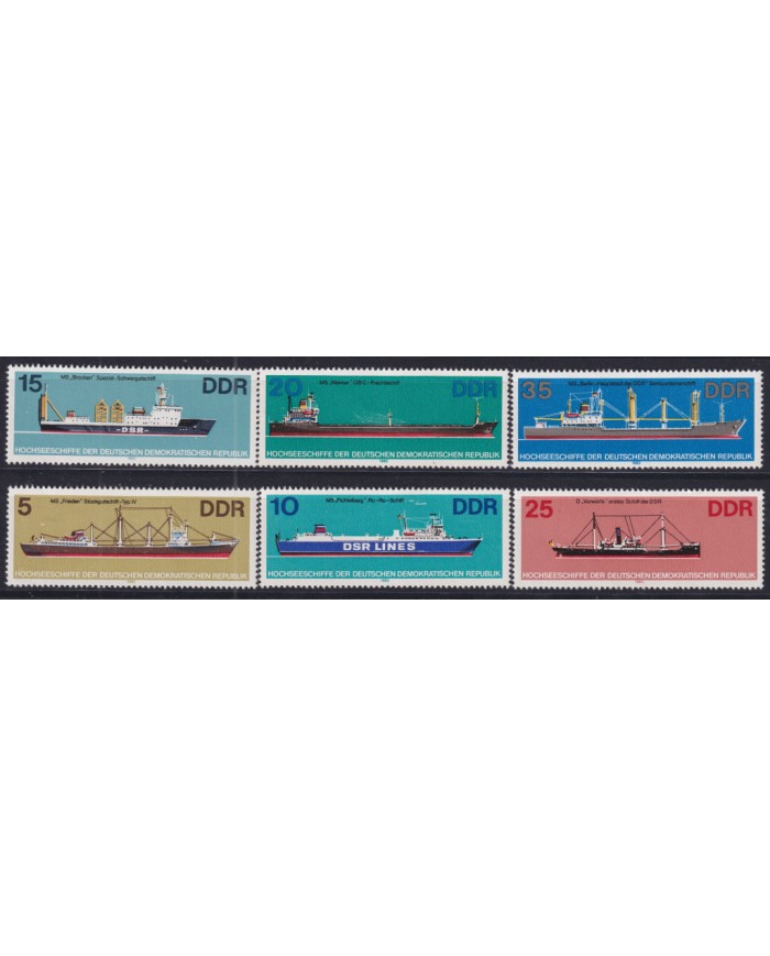 F-EX50908 GERMANY DDR 1982 MNH MERCHART SHIP BARCOS.