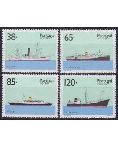 F-EX50894 AZORES PORTUGAL 1992 MNH MERCHANT SHIP BARCOS.