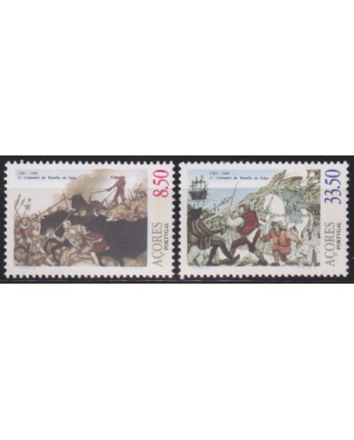 F-EX53508 AZORES PORTUGAL 1981 MNH BATTLE OF SALGA SHIP BARCOS.