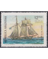 F-EX50899 ARGENTINA 1976 MNH NAVY DAY SHIP BARCOS GOLETA RIO DE LA PLATA.