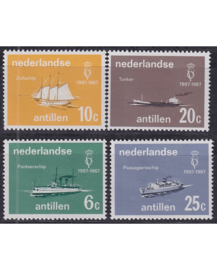 F-EX50905 NEDERLAND ANTILLES 1967 MNH SHIP BARCOS.