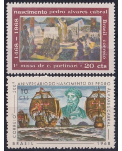 F-EX53214 BRAZIL 1968 MNH DISCOVERY PEDRO ALVAREZ CABRAL SHIP BARCOS.