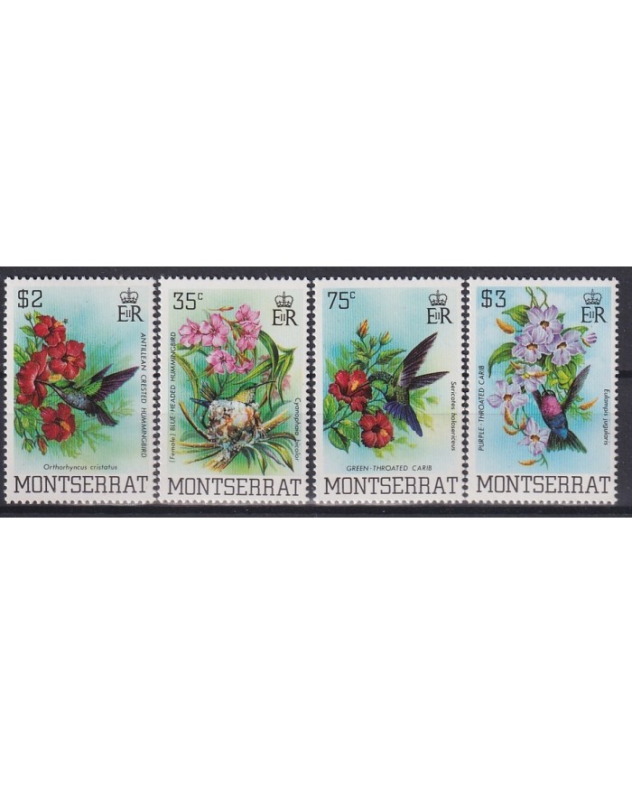 F-EX18288 MONTSERRAT MNH 1983 HUMMING BIRD SET.