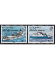 F-EX53687 GAMBIA 1983 MNH 19th UPU CONGRESS SHIP BARCOS.