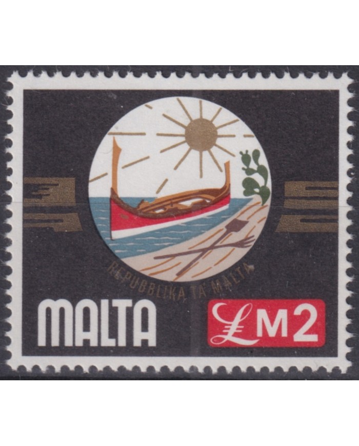 F-EX50886 MALTA 1992 MNH £2 BOAT SHIP BARCOS.