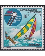 F-EX52927 NEW CALEDONIE 1979 MNH 6th GAMES SOUTH PACIFIC SAILING BOAT SHIP BARCOS.
