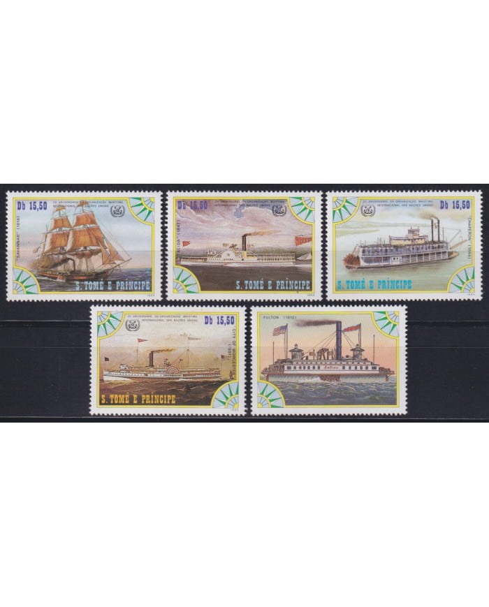 F-EX53515 SAO TOME I PRINCIPE 1984 MNH SAILING BOAT SHIP BARCOS.