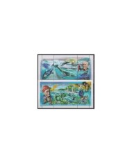F-EX18295 NIGER MNH 2001 JACQUES YVEST COSTEAU FISH SUBMARINE LIFE.