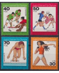 F-EX50825 GERMANY 1976 MNH YOUTH GAMES VOLLEYBALL BASKETBALL GYMNASTICS.
