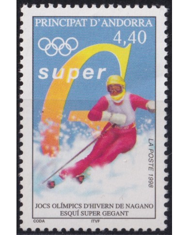 F-EX52865 ANDORRA MNH 1998 WINTER OLYMPIC GAMES NAGANO SKI.