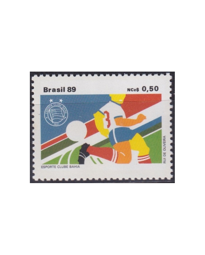 F-EX51174 BRAZIL MNH 1989 BAHIA SOCCER FUTBOL CLUB.