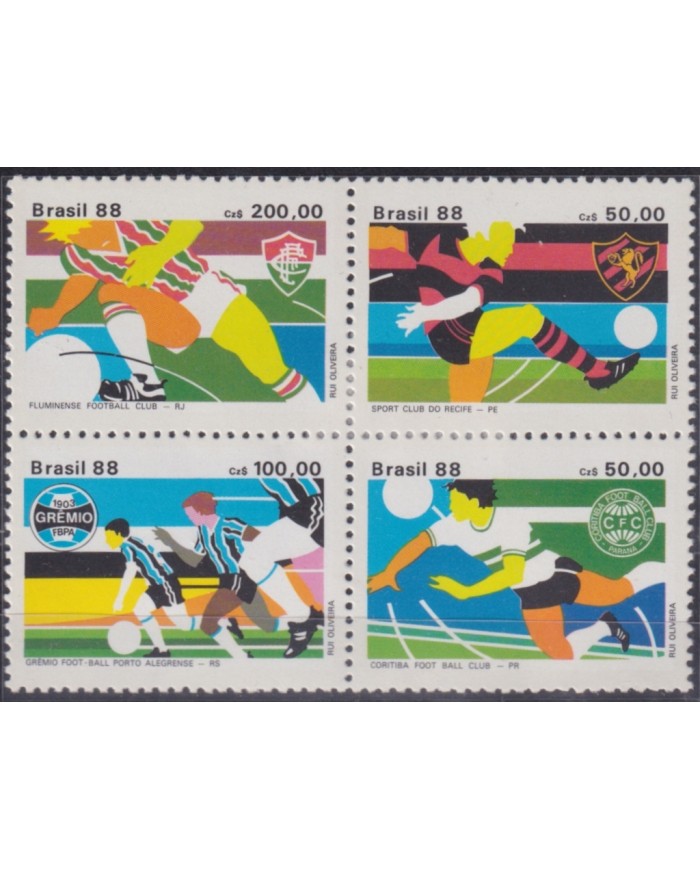 F-EX52030 BRAZIL MNH 1988 SOCCER FUTBOL FOOTBALL CLUB.