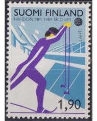 F-EX52164 FINLAND SUOMI 1989 MNH WINTER SPORT.