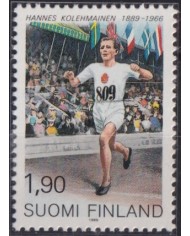 F-EX52165 FINLAND SUOMI 1989 MNH ATHLETISM HANNES KOLEHMAINEN.