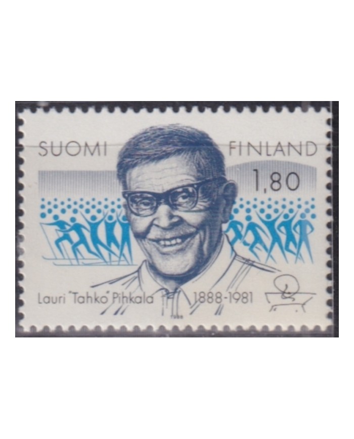F-EX52047 FINLAND SUOMI 1988 MNH LAURI TAHKO PIHKALA.