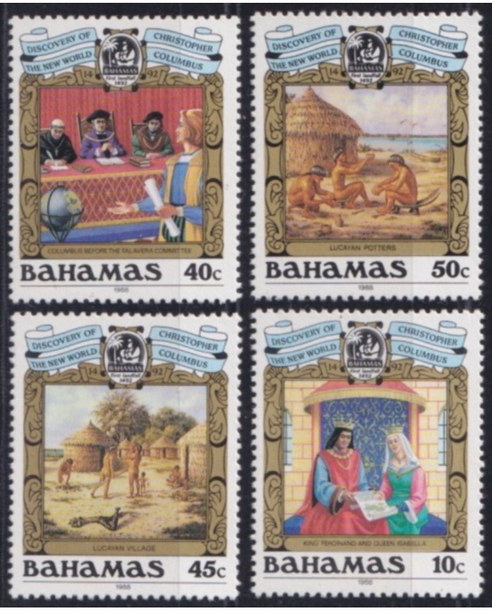 F-EX52857 BAHAMAS MNH 1986 DISCOVERY OF AMERICA INDIGENOUS.