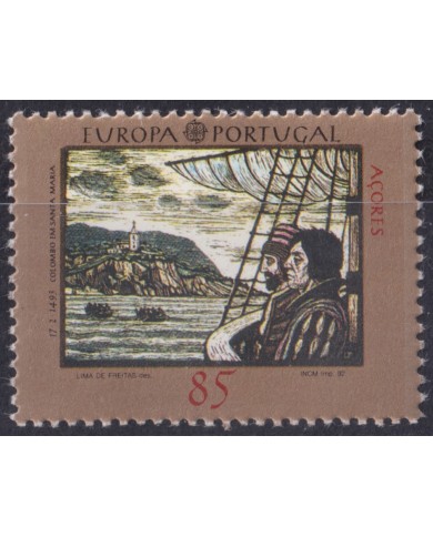 F-EX52862 AZORES PORTUGAL MNH 1992 COLUMBUS DISCOVERY OF AMERICA.