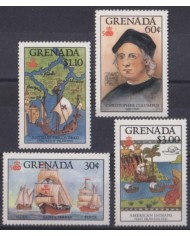 F-EX53651 GRENADA MNH 1987 DISCOVERY OF AMERICA SHIP COLUMBUS.