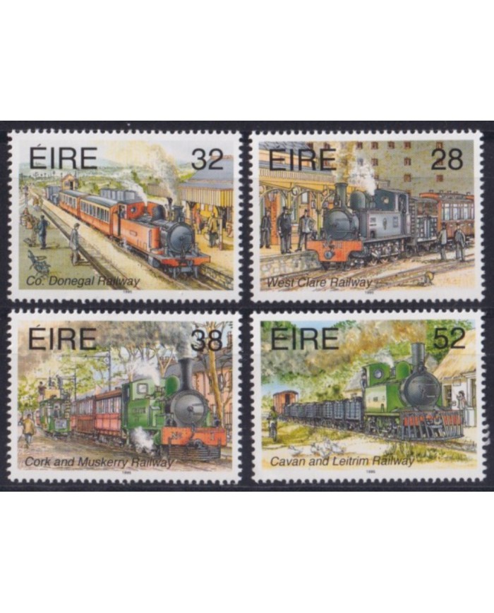 F-EX52967 IRELAND EIRE MNH 1995 HISTORIC RAILROAD RAILWAYS.