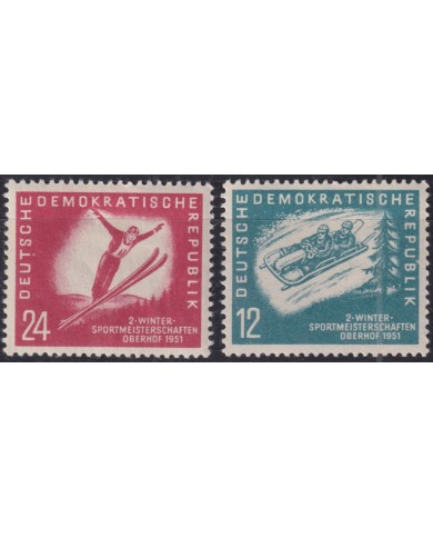 F-EX51141 GERMANY DDR MNH 1951 CHAMPIONSHIP WINTER GAMES.