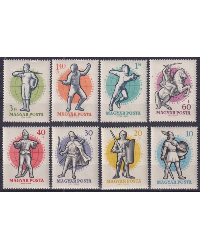F-EX52004 HUNGARY 1959 MLH MILITAR UNIFORM FENCING.
