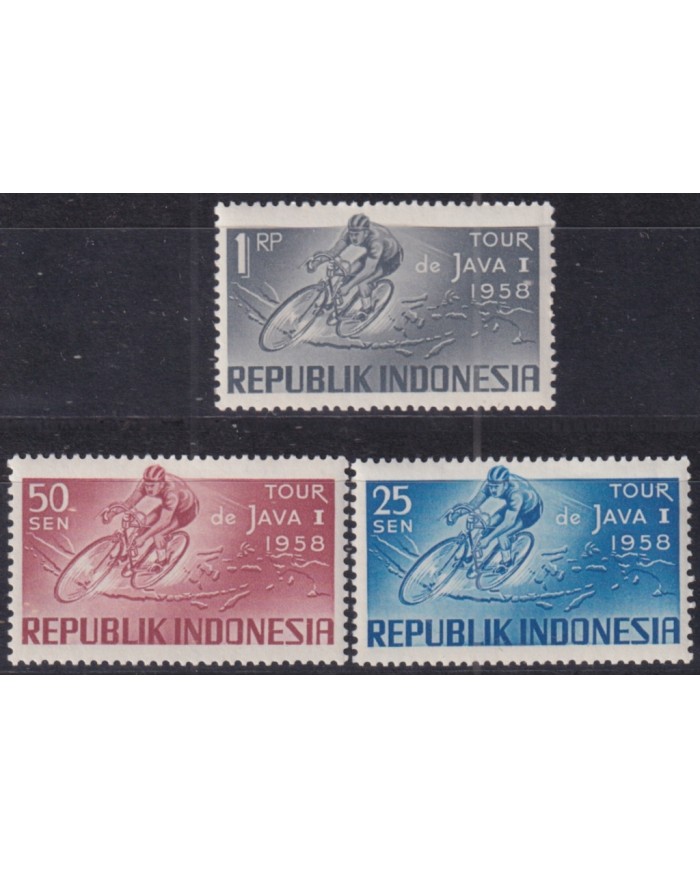 F-EX51153 INDONESIA 1958 MLH CYCLING.