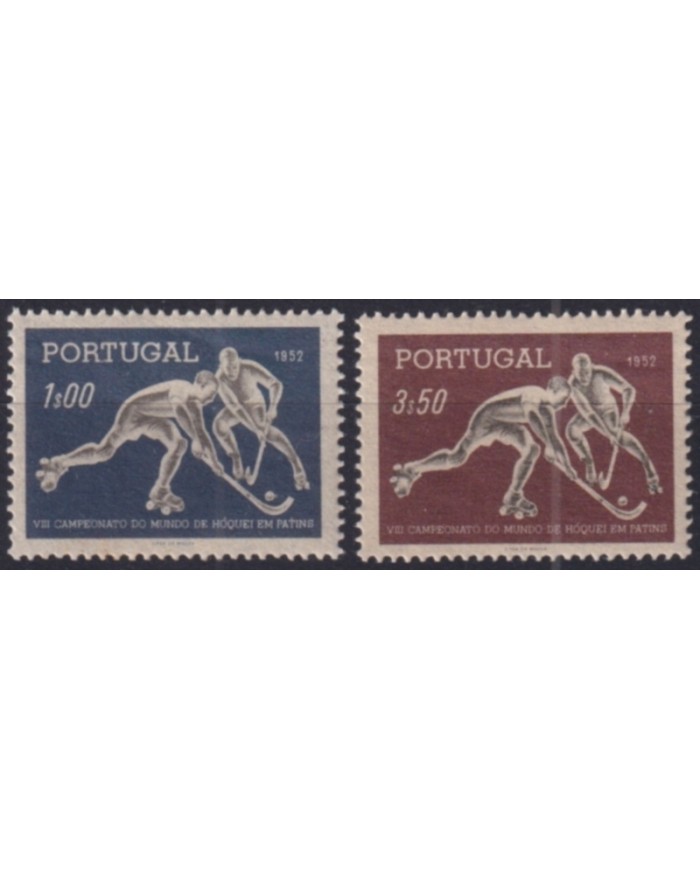 F-EX51132 PORTUGAL 1953 MLH WORLD CHAMPIONSHIP OF HOCKEY.