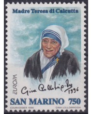 F-EX53664 SAN MARINO 1996 MNH RELIGION MOTHER THERESA EUROPA.
