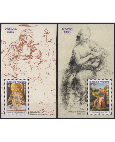 F-EX53713 SAO TOME I PRINCIPE MNH 1983 CHRISTMAS NAVIDAD ART PAINTING RAPHAEL.