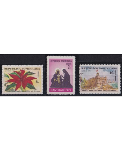 F-EX53407 DOMINICA REP MNH 1972 CHRISTMAS NAVIDAD PASCUA FLOWER.