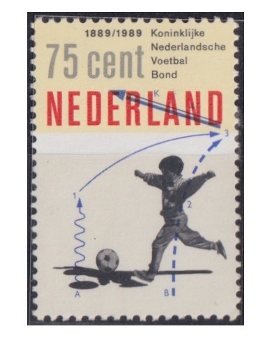 F-EX52185 NEDERLAND HOLLAND MNH 1989 SPORT CHILDREN SOCCER.