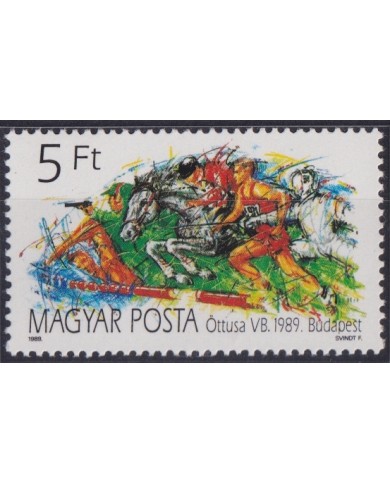 F-EX52171 HUNGARY MNH 1989 SPORT PENTATHLON HORSE FENCING EUROPEAN CHAMPIONSHIP.