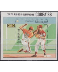 F-EX52229 NICARAGUA MNH 1988 SPORT SEOUL OLYMPIC GAMES BASEBALL. F-EX52229 NICARAGUA MNH 1988 SPORT SEOUL OLYMPIC GAMES BASEBALL.