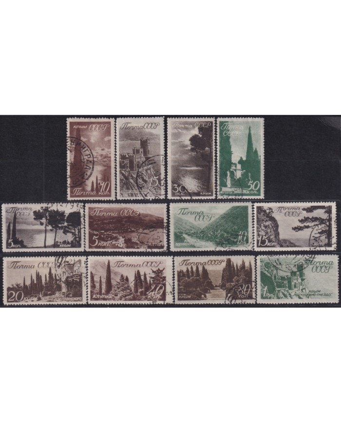 F-EX47977 RUSSIA 1938 USED CAUCASUS & CRIMEA LANDSCAPE.