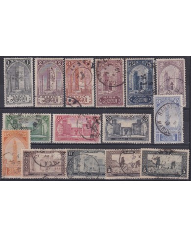 F-EX48531 FRANCE MOROCCO FRENCH MAROC 1917 STAMPS LOT + 160€ CATALOGUE.