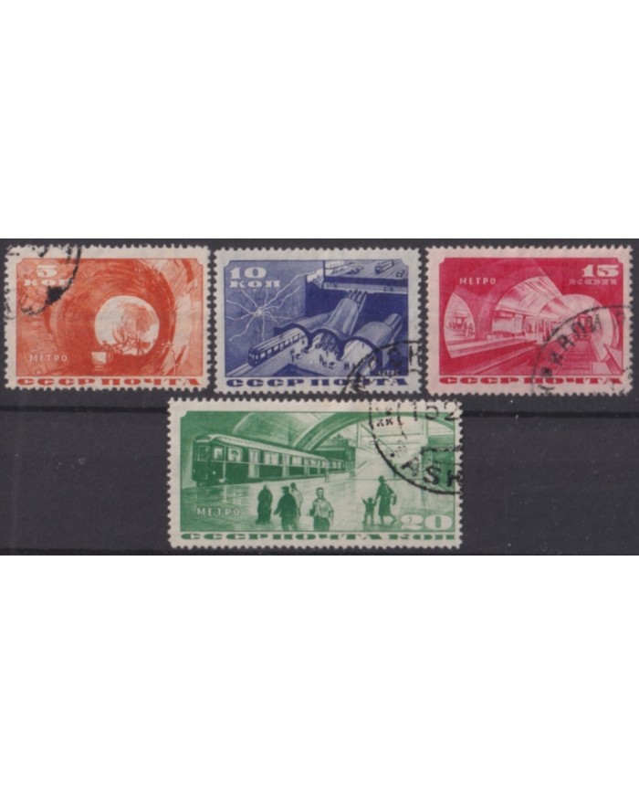 F-EX48426 RUSSIA 1935 USED MOSCOW METRO SUBWAY RAILROAD RAILWAYS.