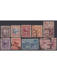 F-EX48450 NEW ZEALAND 1898 BIRD & LANDSCAPE STAMPS LOTS +100€.
