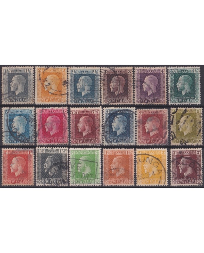 F-EX48454 NEW ZEALAND 1915-22 STAMPS LOTS +100€.