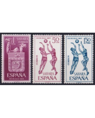 F-EX52873 SAHARA SPAIN MNH 1965 SPORT STAMPS DAY BASKETBALL.