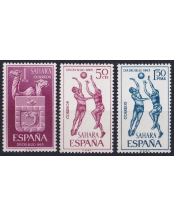 F-EX52873 SAHARA SPAIN MNH 1965 SPORT STAMPS DAY BASKETBALL.