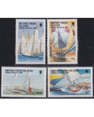 F-EX52225 BRITISH VIRGIN IS MNH 1989 SPRINTG REGATTA SAILING YACHTING YACHTS.
