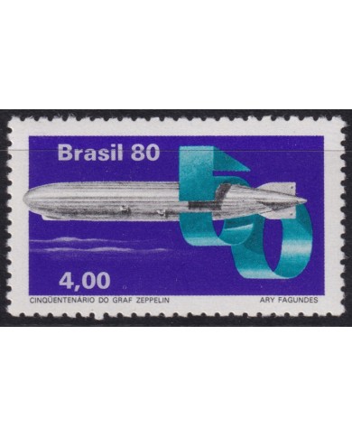 F-EX53673 BRAZIL MNH 1980 50 ANNIV GRAF ZEPPELIN.