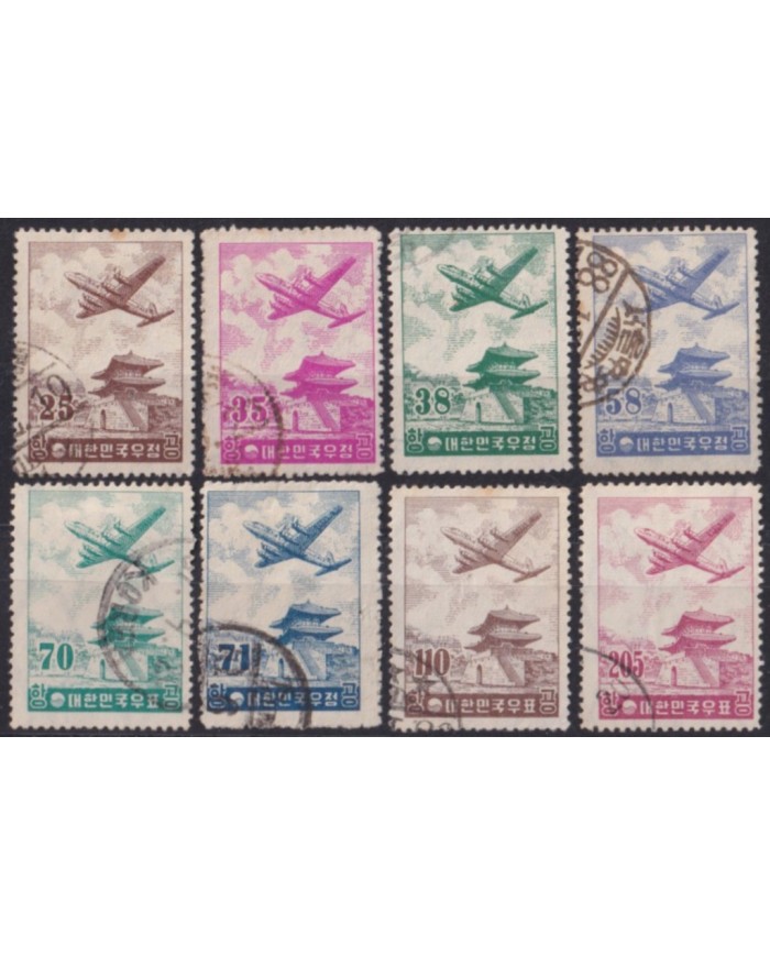 F-EX52851 KOREA USED 1954-56 AVION AIRPLANE AIRMAIL.