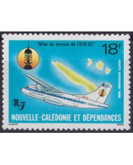 F-EX52852 NEW CALEDONIE MNH 1986 INAUGURAL FLIGHT AVION AIRPLANE.