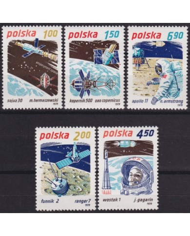 F-EX53715 POLAND MNH 1979 SPACE SATELLITE ROCKET COSMOS.