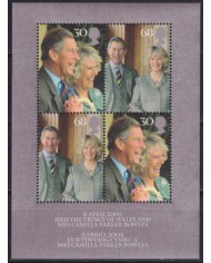 F-EX53667 UK GB ENGLAND MNH 2005 ROYAL WEDDING PRINCE CHARLES & CAMILLA PARKER.