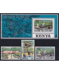 F-EX52997 KENYA UK ENGLAND MNH 1977 ROYAL FAMILY SILVER JUBILEE CORONATION.
