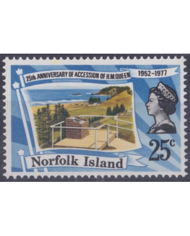 F-EX52956 NORFOLK IS MNH 1977 SHEET ROYAL SILVER JUBILEEE QUEEN ELIZABETH.