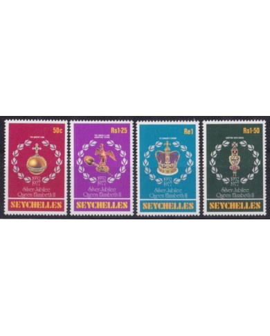 F-EX52936 SEYCHELLES MNH 1977 ROYAL SILVER JUBILEE QUEEN ELIZABETH.