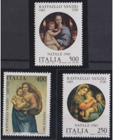 F-EX53767 ITALY ITALIA 1983 MNH CHRISTMAS NAVIDAD RELIGION ART RAPHAEL PAINTING.